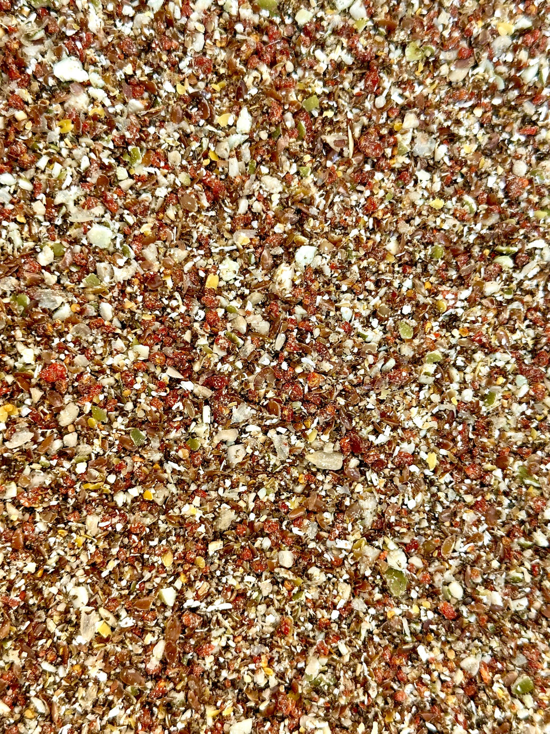 Milled seeds and chopped berries for oats